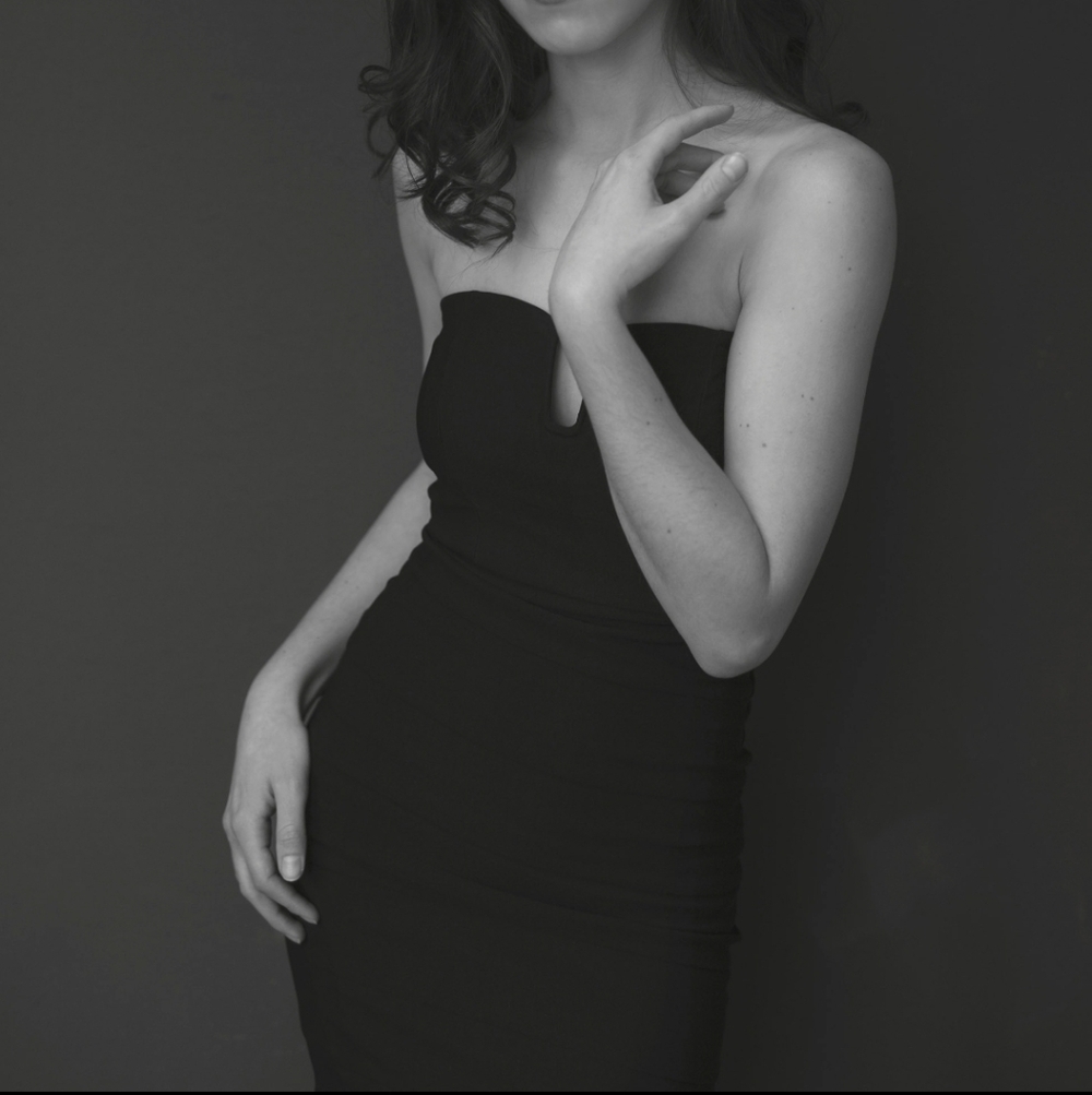 Strapless Black Sheath Dress